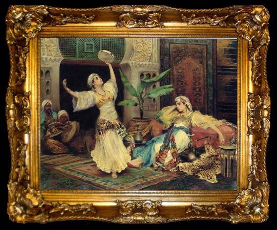 framed  unknow artist Arab or Arabic people and life. Orientalism oil paintings 604, ta009-2